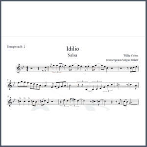 Idilio Partitura Trompeta Arreglos