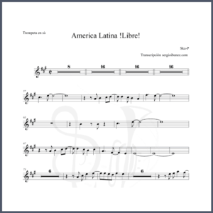 AMERICA LATINA LIBRE PARTITURA SKA-P